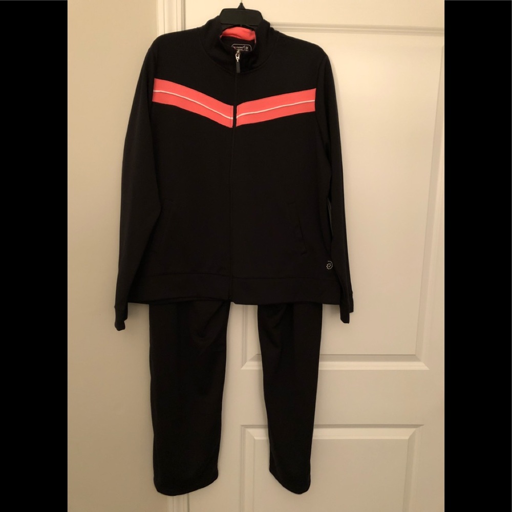 Pant Set By Be Inspired, Black/Peach, 2X, New!!!